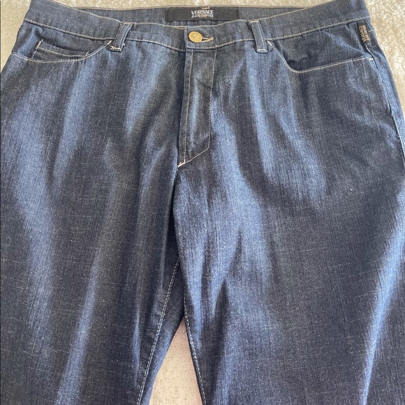 Vintage VERSACE blue jean with a LOGO JEANS - Picture 3 of 11